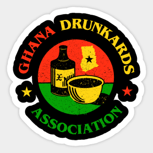 Ghana Drunkards Association Sticker
